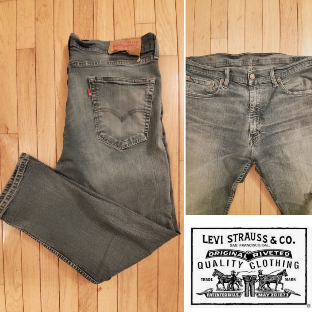 Vintage Levi Jean, W36 L30, washed straight cut, made in Mexico